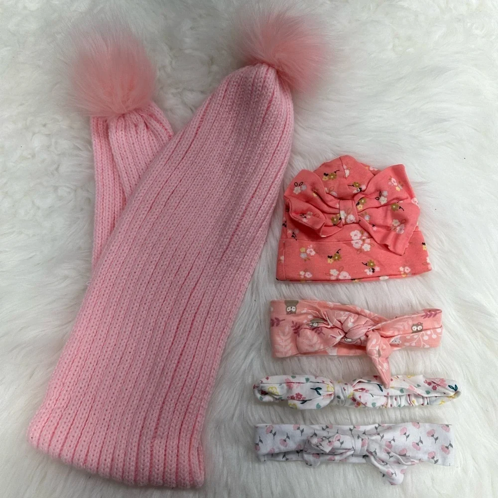Baby girl scarf and hair accessories lot